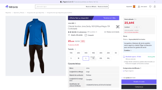 Chándal hombre Joma Derby 103120 por 25,64€