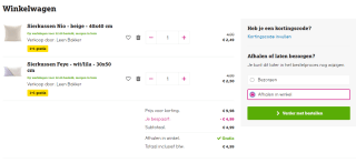 1+1 gratis op alle sier-, zit-, matras- en woonkussens bij Leen Bakker