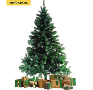 Árbol de Navidad 180cm Artificial Verde con soporte metálico por solo 26,99€