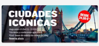 Ciudades Icónicas con vuelos desde 24,99€ con Ryanair.