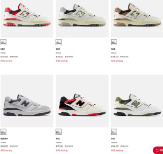 30% extra korting op New Balance 550 sneakers in de Sale