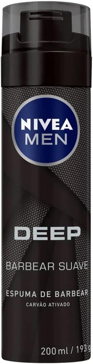 Espuma de Barbear da Nivea Men Deep de 200ml com 2 unidades - R$ 37,62