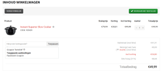 Instant superior slowcooker 7.1L voor slechts €49,99 bij Instantpot.nl