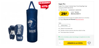 Saco de boxeo y guantes Super Pro Combat Gear por 29.9€