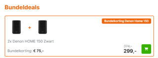 2x Denon HOME 150 Zwart voor €299 bij Expert