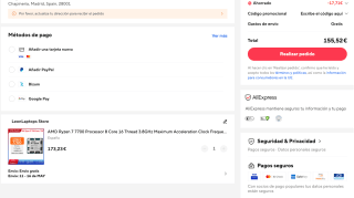 Procesador AMD Ryzen 7 7700 por solo 155,52€