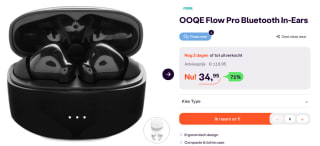 OOQE FLOW PRO - Volledig Draadloze Oordopjes voor €34,95 bij Ibood
