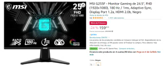 Monitor MSI G255F 24.5" LED Rapid IPS FullHD 180Hz por 159€