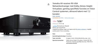 Yamaha RX-V6A AV-Receiver voor €508,39 bij Amazon