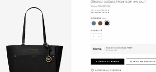 Grand cabas Michael Kors Harrison en cuir à 118€