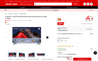 Xiaomi 55 A PRO 2026 por 322,15€