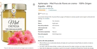 Miel Pura de Flores en crema 450 gr por 3.99€