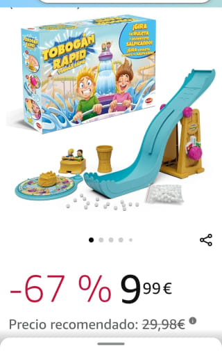 Tobogán Rapid Juego de Mesa por 9,99€.