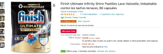80 tabs Finish Ultimate Infinity Shine voor €9,81
