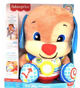 Perrito Ríe y Aprende con sonidos, canciones y frases marca Fisher price por 19,99€