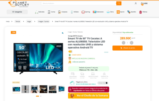 Smart TV 50” Cecotec A series ALU00050 por 289,90€