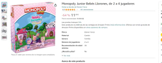 Monopoly Junior Bebés Llorones por 11,49€