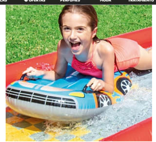 Tobogán de Agua Intex Racing Fun Hinchable Mini Pista Deslizante 561 x 76 x 119 por 62,95€