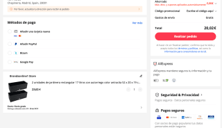 2 Unidades jardinera rectangular 17 litros con autorriego por solo 20,02€