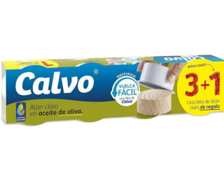 Calvo Atún Claro en Aceite de Oliva Pack 3+1 260g por solo 5,72€