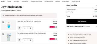 1+1 gratis op alle baby accessoires bij Etos