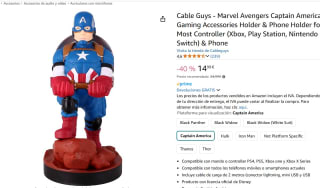 Exquisite Gaming Cable Guy Capitan America Base de Carga Multiplataforma por 14,99€