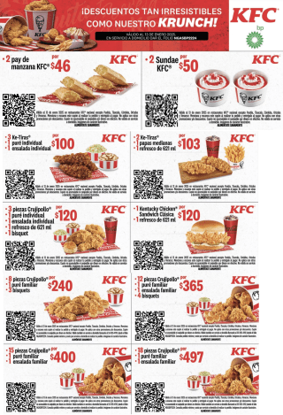 Cuponera KFC British Petroleum