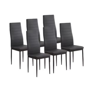 Juego de 6 sillas Emi tapizadas en polipiel por solo 74,75€