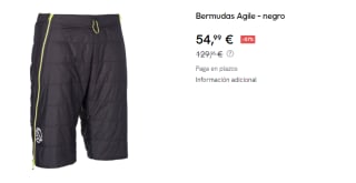 Bermudas para Hombre Ternua Agile por 54.99€