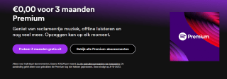Spotify Premium 3 maanden gratis uitproberen