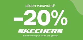 20% korting op alle Skechers bij Van Haren