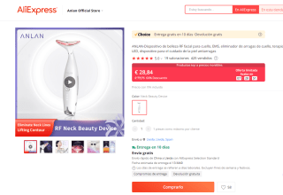 Aparato para cuello marca Anlan por 28,84€