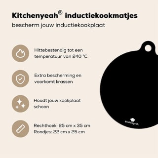 Inductiebeschermer kookmatjes (set van 5) voor maar €9,95!