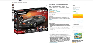 PLAYMOBIL 70924 Knight Rider El Coche fantástico con luz y sonido originales por solo 24,99€
