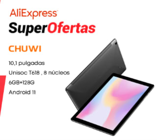Tableta CHUWI HiPad X, 4G, 6+128GB por 129€