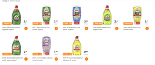 Alle Dreft handafwas 325-370 ml 2 voor €4 bij de AH