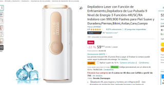 Depiladora de luz pulsada con función de enfriamiento por 35.99€