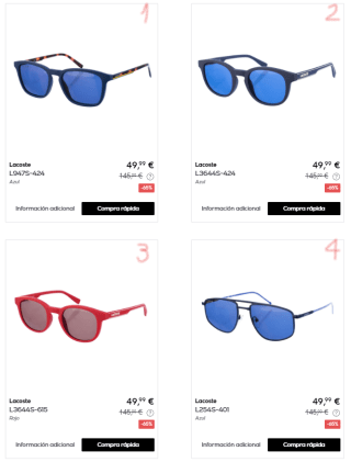 LACOSTE - Gafas de sol por 49,99€