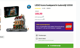 LEGO Icons Hoekpand in tudorstijl voor €189,99 bij Intertoys