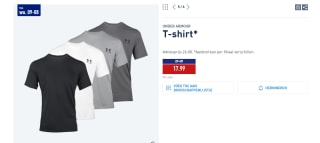 Under Armour T-shirt voor €17,99 bij de Aldi