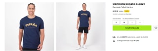 Camiseta España Euro24 por 4,99€