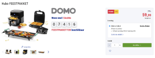 Domo airfryer, teppanyaki & wafel/croquemachine voor €59,99 bij Hubo
