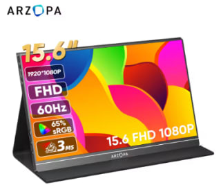 ARZOPA 1080P Monitor portátil monitores de 15,6 pulgadas por 67,07€