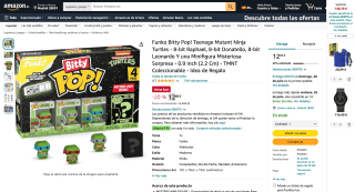 Funko Bitty Pop! Teenage Mutant Ninja Turtles por 12,80€