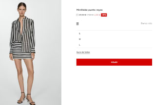 Minifalda punto rayas por 4.99€