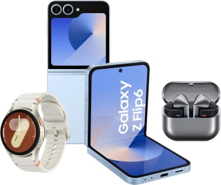 SAMSUNG Galaxy Z Flip6 512GB + Galaxy Watch7 40mm BT + Galaxy Buds3 Pro + Tarjeta Regalo 100€ por 1.364,64€