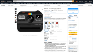 Cámara instantánea Polaroid Go Generation 2 Negro 74,29€