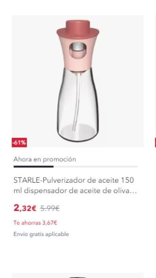 Recopilación de productos hasta de 5€ desde miravia