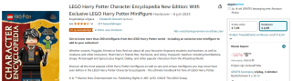 LEGO Harry Potter Character Encyclopedia New Edition met exclusieve minifiguur voor €8,99 bij Amazon