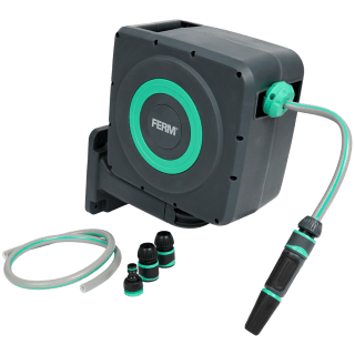 Ferm Slanghaspel 15 meter Automatisch oprolbaar voor €29,95 bij de Action